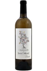 L'Empreinte de Saint-Mont Blanc, ein vollmundiger Weißwein aus Gros Manseng, Petit Courbu und Arrufiac aus Saint-Mont, Frankreich.