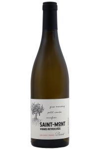 Les Vignes Retrouvées Blanc, ein frischer Weißwein aus Gros Manseng, Petit Courbu und Arrufiac aus Saint-Mont, Frankreich.